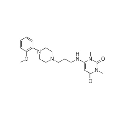 6-[[3-[4-(2-methoxyphenyl)-1-piperazinyl]propyl]amino]-1,3-dimethyl-2,4(1H,3H)-पायरिमिडिनेडिओन हायड्रोक्लोराईड